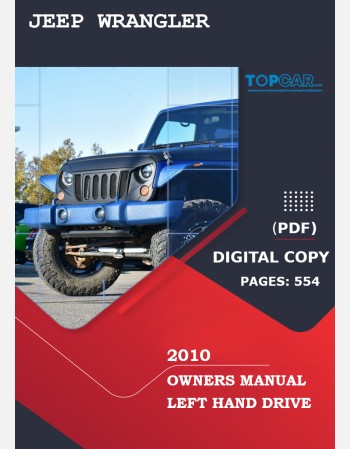 jeep wrangler 2010 owners manual